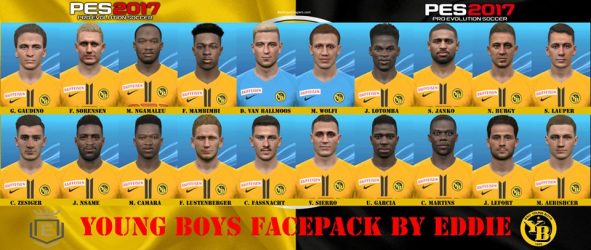 PES 2017 Young Boys Faces Pack by Eddie