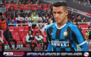 Download PES2019 Option File PTE 3.1 29-08-2019 For PC