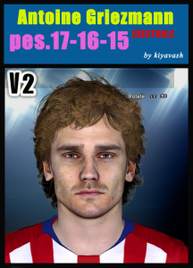 Download PES2017 Griezmann Face V2 by kiyavash