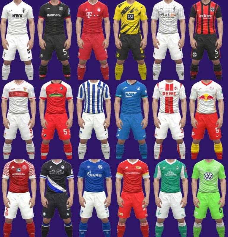 Bundesliga Season 2020-21 Kitpack PES 2017 by oscartoq11 • PESPatchs