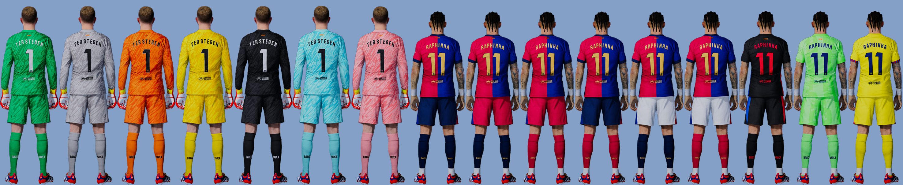 PES 2021 FC Barcelona 2024/25 Kits Pack