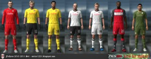 Fulham 10-11 Kits