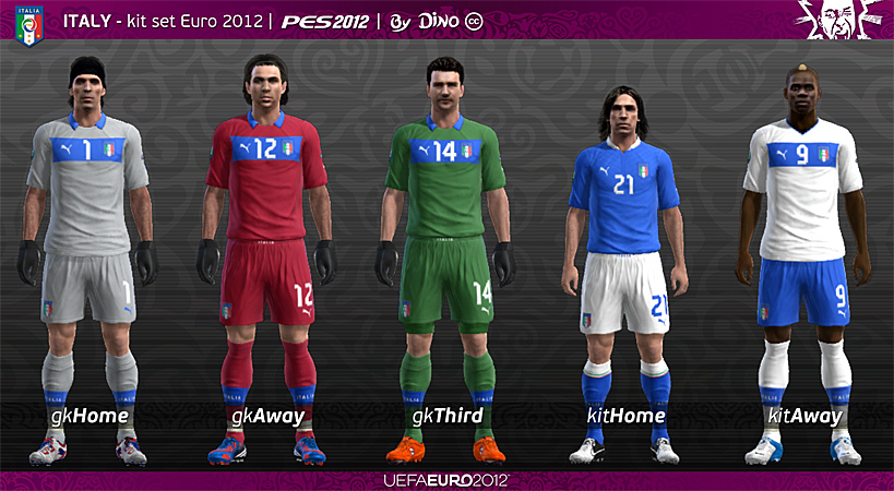 Italia Kits for Euro 2012