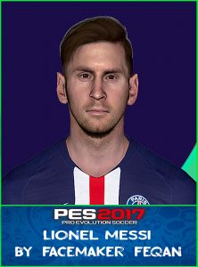 Lionel Messi Face Pes 2017 by Feqan