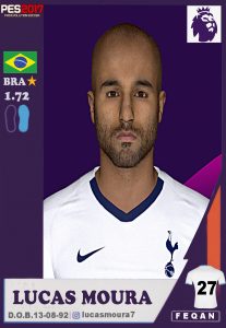 Lucas Moura Face Pes 2017 by Feqan