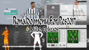 Ronaldo Menu Mod For PES2017