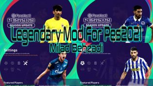 New legendary menu mod for PES2021