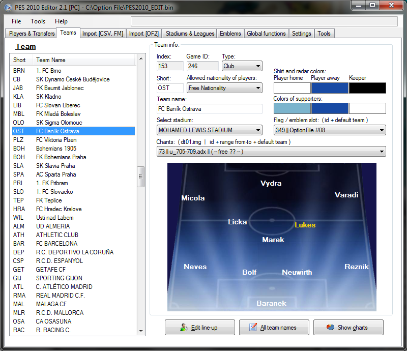 pes 2013 editor v2.0 tool