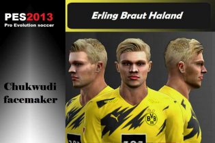 Download PES 2013 Erling Braut Haland Face