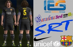 PES 2013 FC Barcelona 2013-14 Away Kits  3rd Kit  By SRT