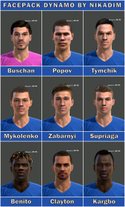 PES 2013 Facepack Dynamo Kiev by Nikadim