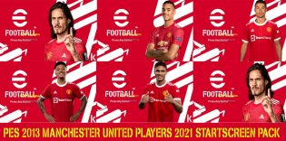 Manchester United Players 2021 Startscreen Pack For PES 2013