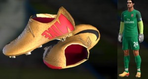 PES 2013 Nike Mercurial Vapor 9 FG Gold and Red Colours