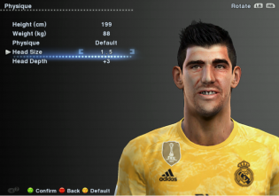 Download PES 2013 Thibaut Courtois Face