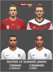 PES 2014 Face Pack v4