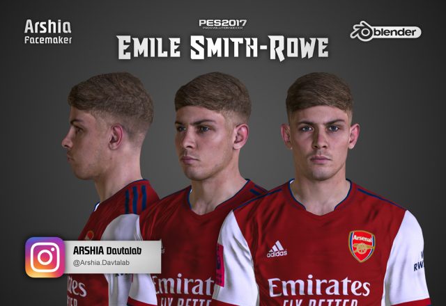 PES 2017 Emile Smith Rowe Face by Arshia Facemaker