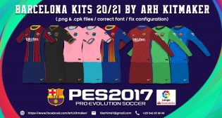 PES 2017 FC Barcelona Kits 2021