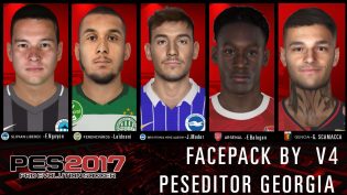 PES 2017 Faces Pack 4 by Peseditor Georgia