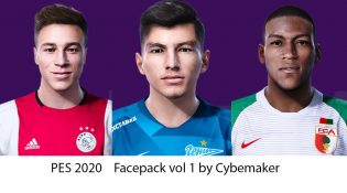 Download Facepack Vol 1 PES20 by Cybermaker