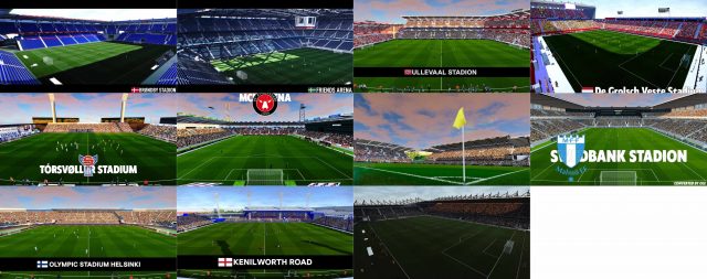 Ole Stadiums Pack PES2020