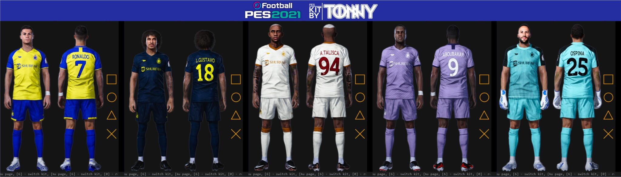 PES 2021 AlNassr FC Kit Pack 2023 • PESPatchs