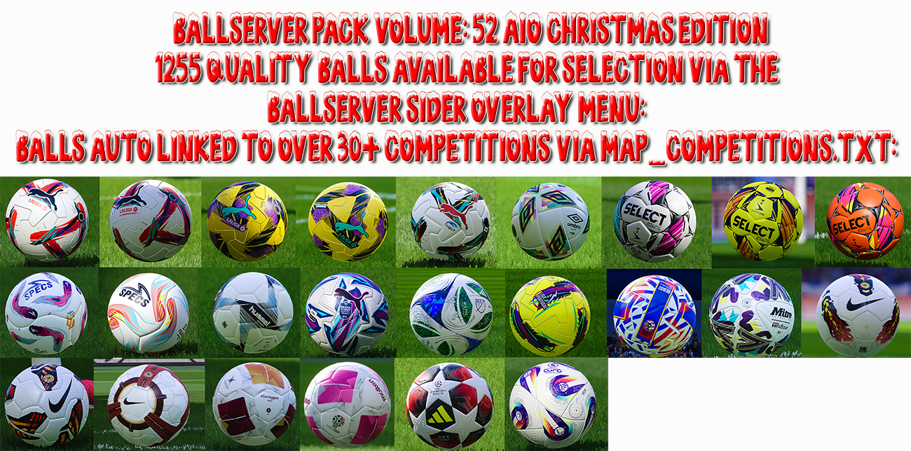 PES 2021 BallServer Pack Volume: 52 AIO Christmas Edition