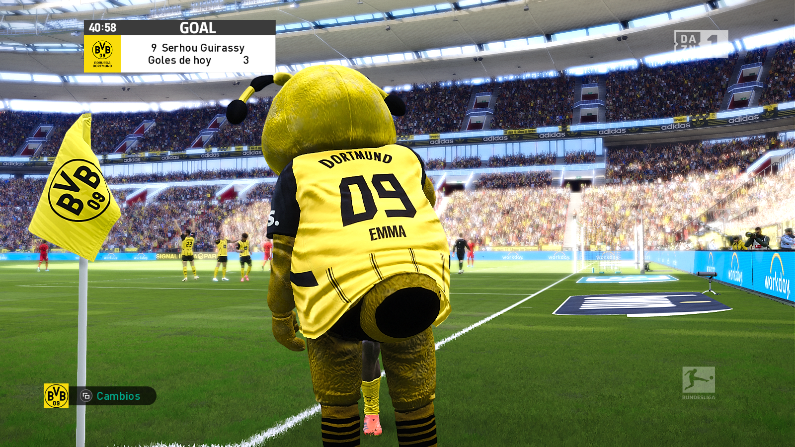 PES 2021 EMMA Borussia Dortmund Mascot Goal Celebration