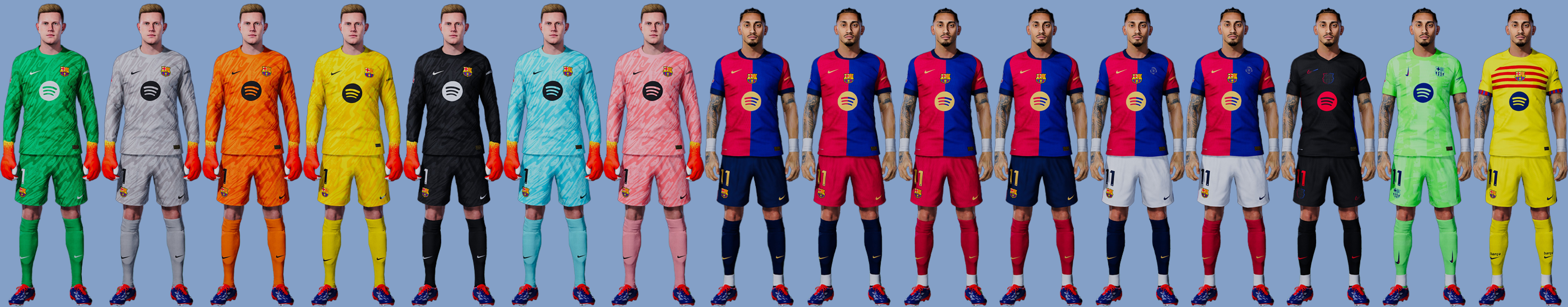 PES 2021 FC Barcelona 2024/25 Kits Pack