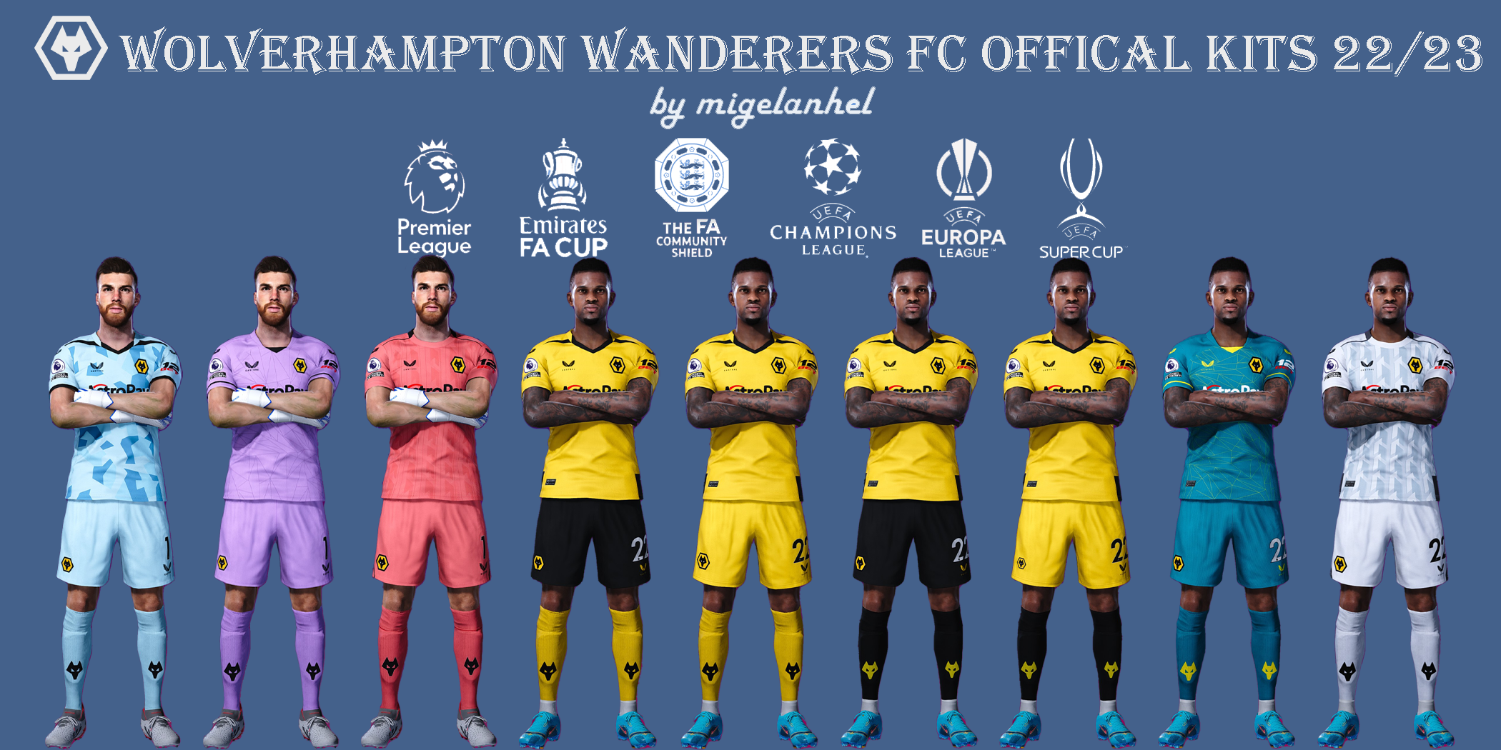 PES 2021 Wolverhampton Wanderers 2022/23 Kit Pack