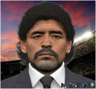 Download PES17 Diego Maradona Manager Face