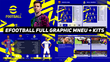 PES2017 | EFOOTBALL 2022 FULL GRAPHIC MENU + EFOOTBALL KITS