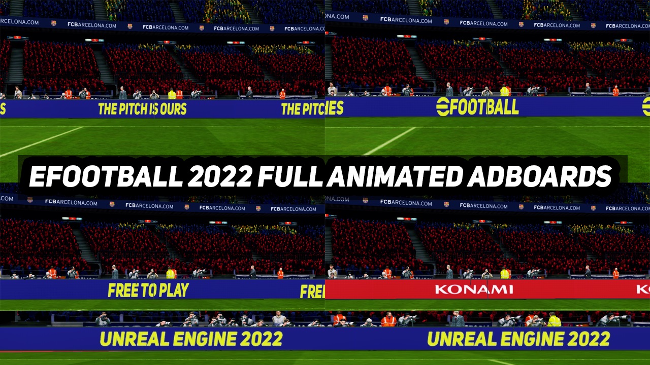 PES2017 | EFOOTBALL 2022 OFFICIAL ANIMATED ADBOARDS BY DZPLAYZ
