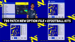 PES2017 T99 Patch New Option File + eFootball Kits