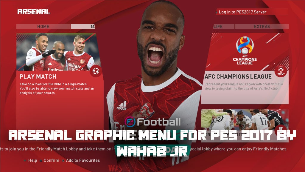 Team Graphic Menu For PES 2017 by Wahab Jr